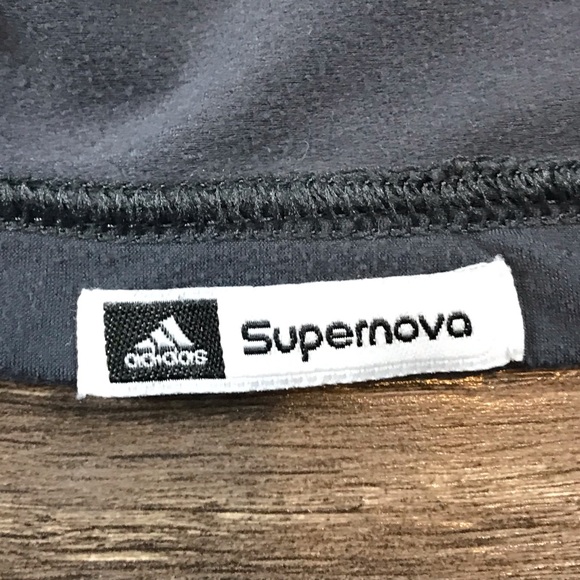 Adidas Climacool Women’s Running Supernova 1/4 Zip Noble Gray Sweatshirt Size M - Picture 3 of 7
